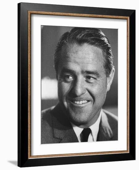 Peace Corp. Head, Sargent R. Shriver Jr-John Dominis-Framed Photographic Print