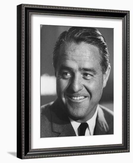 Peace Corp. Head, Sargent R. Shriver Jr-John Dominis-Framed Photographic Print