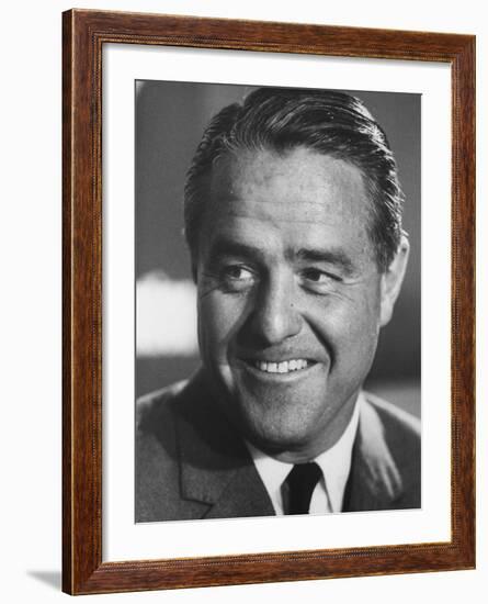 Peace Corp. Head, Sargent R. Shriver Jr-John Dominis-Framed Photographic Print