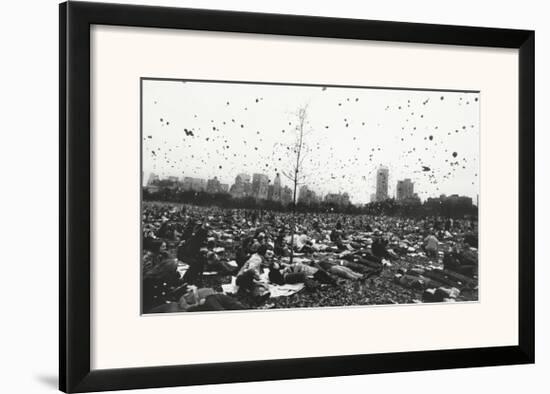 Peace Demonstration, Central Park, New York, c.1970-Garry Winogrand-Framed Art Print