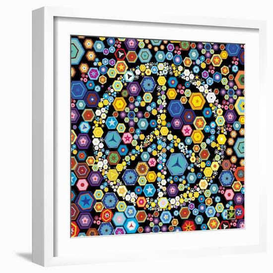 Peace Discs-Jeffrey Cadwallader-Framed Premium Giclee Print