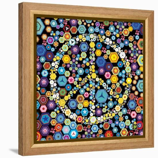 Peace Discs-Jeffrey Cadwallader-Framed Stretched Canvas