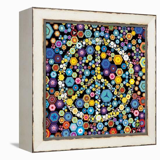 Peace Discs-Jeffrey Cadwallader-Framed Stretched Canvas