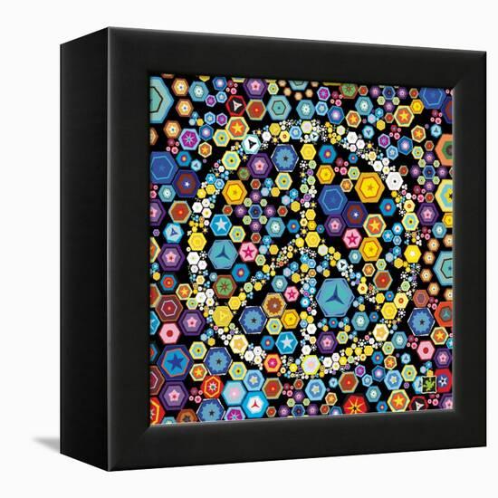 Peace Discs-Jeffrey Cadwallader-Framed Stretched Canvas