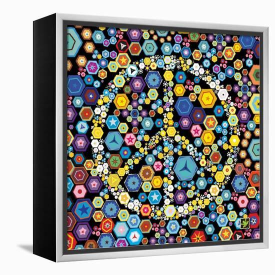 Peace Discs-Jeffrey Cadwallader-Framed Stretched Canvas