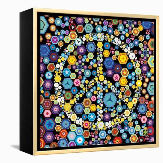 Peace Discs-Jeffrey Cadwallader-Framed Stretched Canvas