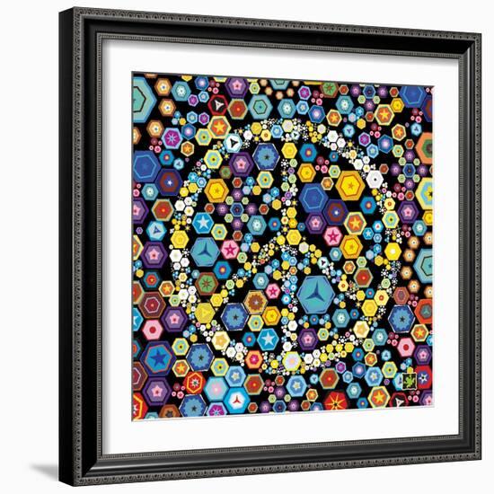 Peace Discs-Jeffrey Cadwallader-Framed Art Print