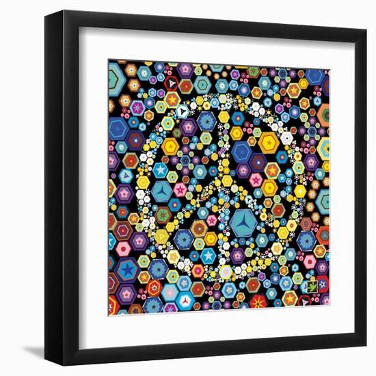 Peace Discs-Jeffrey Cadwallader-Framed Art Print