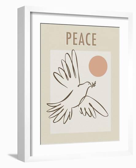 Peace Dove-Clara Wells-Framed Giclee Print