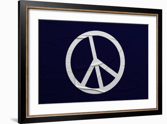 Peace Flag-igor stevanovic-Framed Art Print