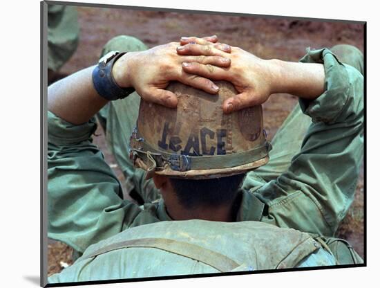 Peace Helmet-Associated Press-Mounted Photographic Print
