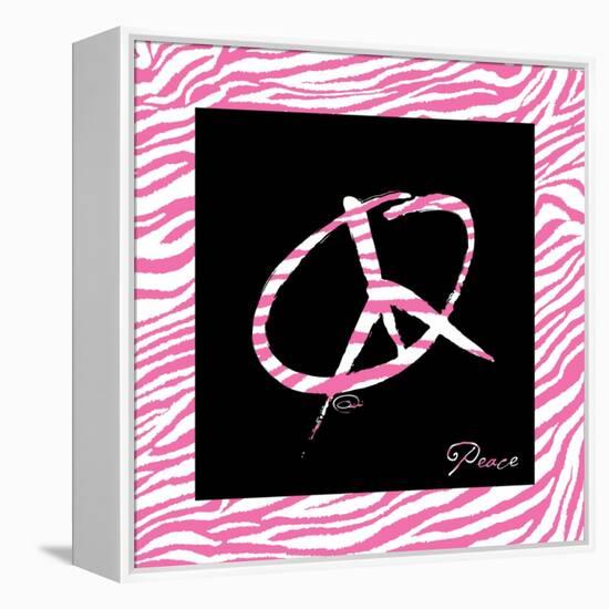 Peace Hot Pink-OnRei-Framed Stretched Canvas