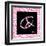 Peace Hot Pink-OnRei-Framed Art Print