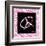 Peace Hot Pink-OnRei-Framed Art Print