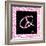 Peace Hot Pink-OnRei-Framed Art Print