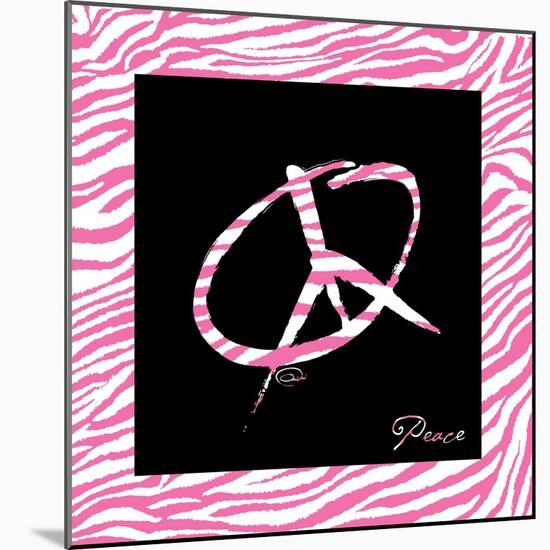 Peace Hot Pink-OnRei-Mounted Art Print