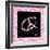 Peace Hot Pink-OnRei-Framed Art Print