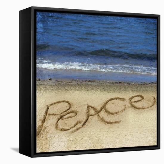 Peace in the Sand-Kimberly Glover-Framed Stretched Canvas