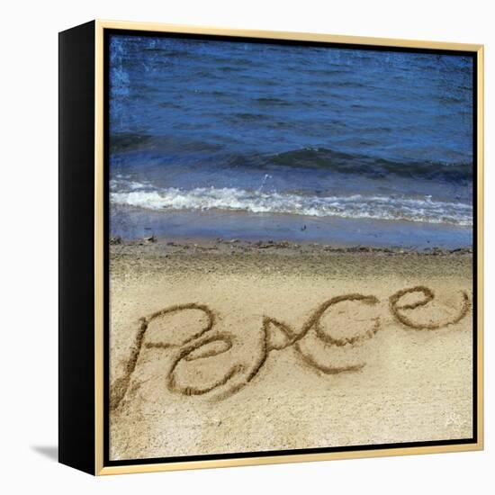 Peace in the Sand-Kimberly Glover-Framed Stretched Canvas