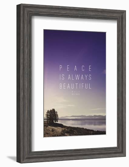 Peace Is Always Beautiful-Leah Flores-Framed Art Print