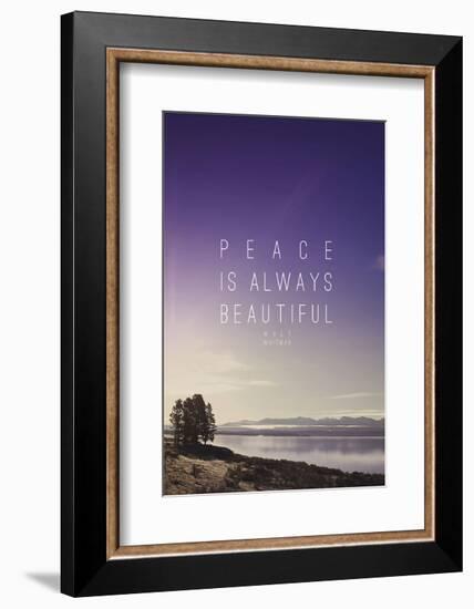 Peace Is Always Beautiful-Leah Flores-Framed Art Print