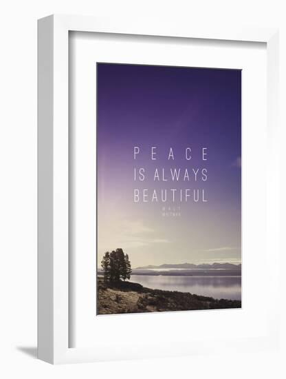 Peace Is Always Beautiful-Leah Flores-Framed Art Print