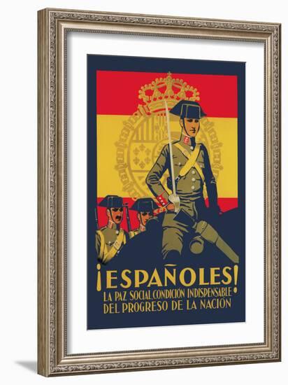 Peace is Indispensable for the Progress of the Nation-Quintanilla-Framed Art Print