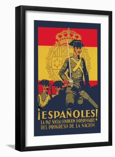 Peace is Indispensable for the Progress of the Nation-Quintanilla-Framed Art Print