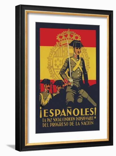 Peace is Indispensable for the Progress of the Nation-Quintanilla-Framed Art Print