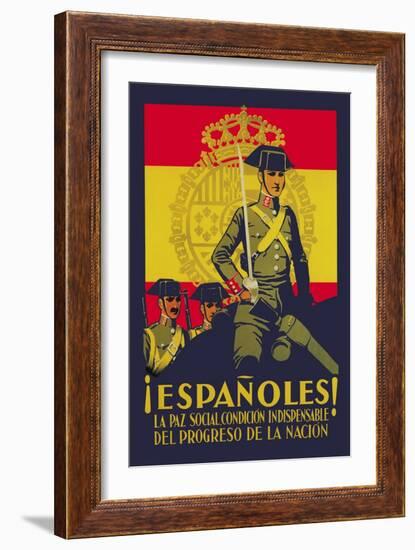 Peace is Indispensable for the Progress of the Nation-Quintanilla-Framed Art Print