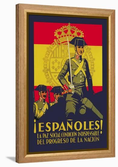 Peace is Indispensable for the Progress of the Nation-Quintanilla-Framed Stretched Canvas