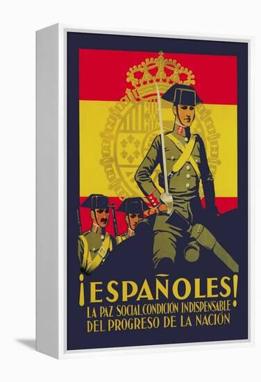 Peace is Indispensable for the Progress of the Nation-Quintanilla-Framed Stretched Canvas