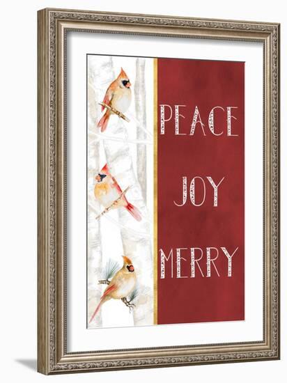 Peace Joy Merry-Janice Gaynor-Framed Art Print