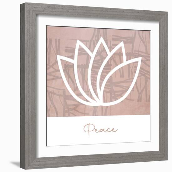 Peace Lotus-Savannah Miller-Framed Art Print