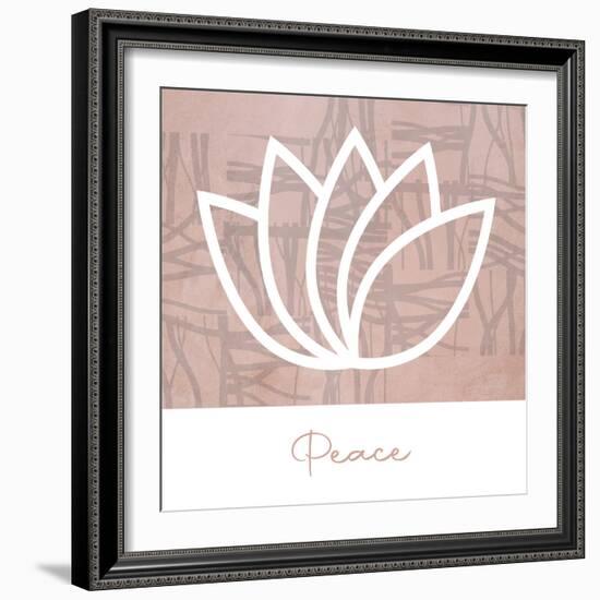 Peace Lotus-Savannah Miller-Framed Art Print