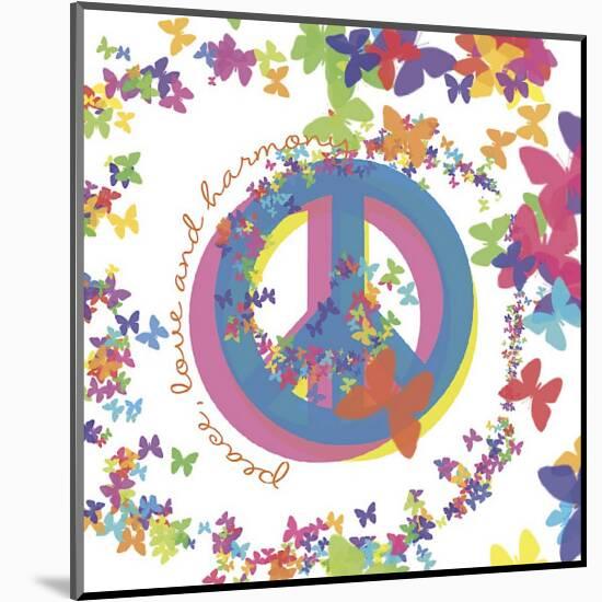 Peace, Love and Harmony-Erin Clark-Mounted Giclee Print