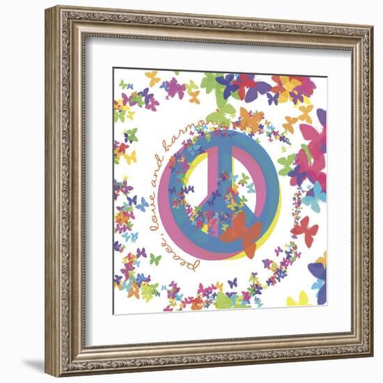 Peace, Love and Harmony-Erin Clark-Framed Giclee Print
