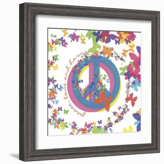 Peace, Love and Harmony-Erin Clark-Framed Giclee Print