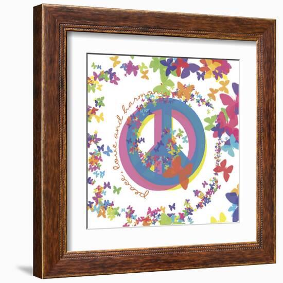 Peace, Love and Harmony-Erin Clark-Framed Giclee Print