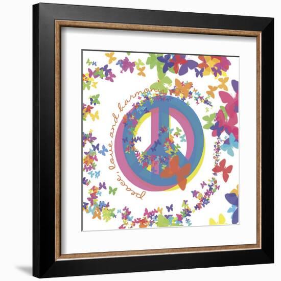 Peace, Love and Harmony-Erin Clark-Framed Giclee Print