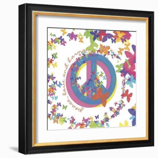 Peace, Love and Harmony-Erin Clark-Framed Giclee Print