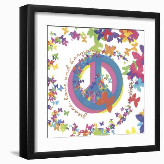 Peace, Love and Harmony-Erin Clark-Framed Giclee Print