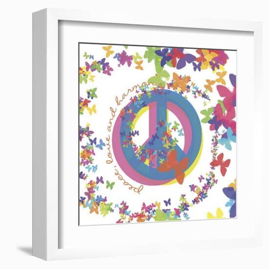 Peace, Love and Harmony-Erin Clark-Framed Giclee Print