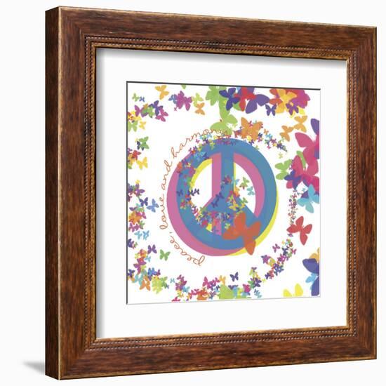 Peace, Love, and Harmony-Erin Clark-Framed Art Print