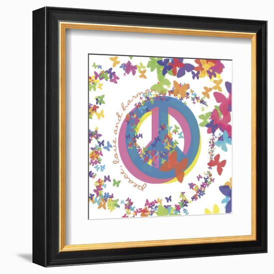 Peace, Love, and Harmony-Erin Clark-Framed Art Print