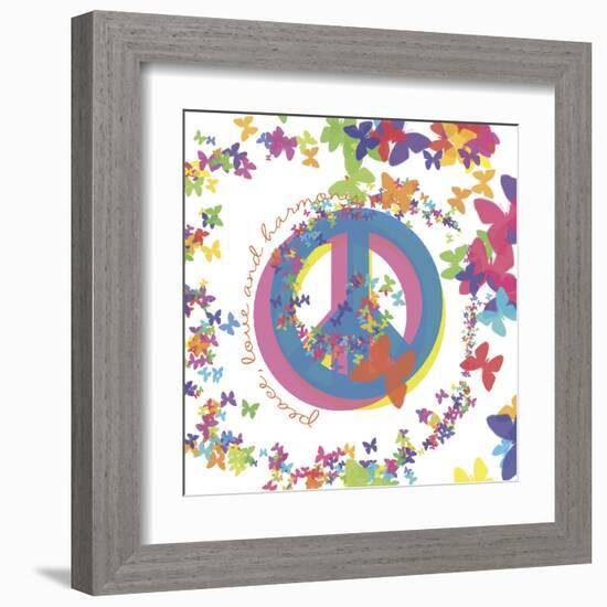 Peace, Love, and Harmony-Erin Clark-Framed Art Print