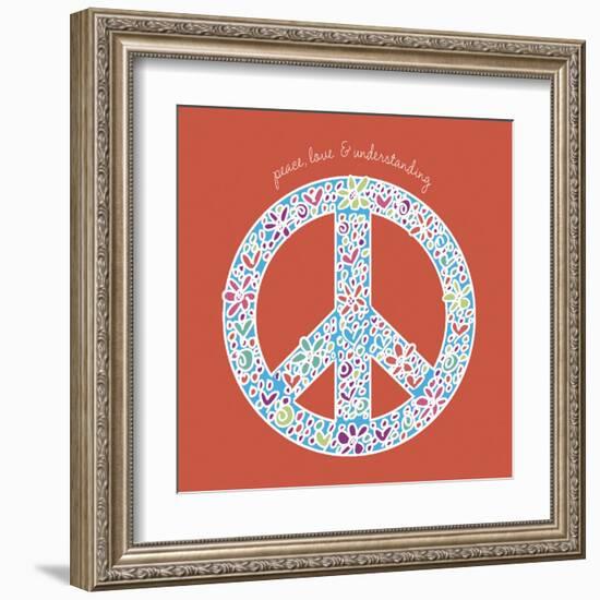 Peace, Love and Understanding-Erin Clark-Framed Art Print