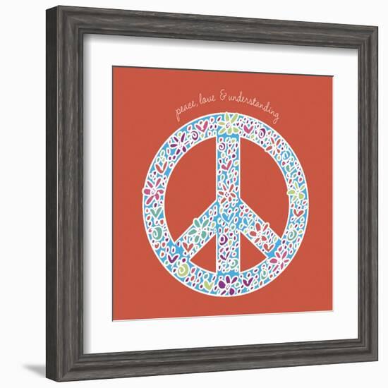 Peace, Love and Understanding-Erin Clark-Framed Art Print