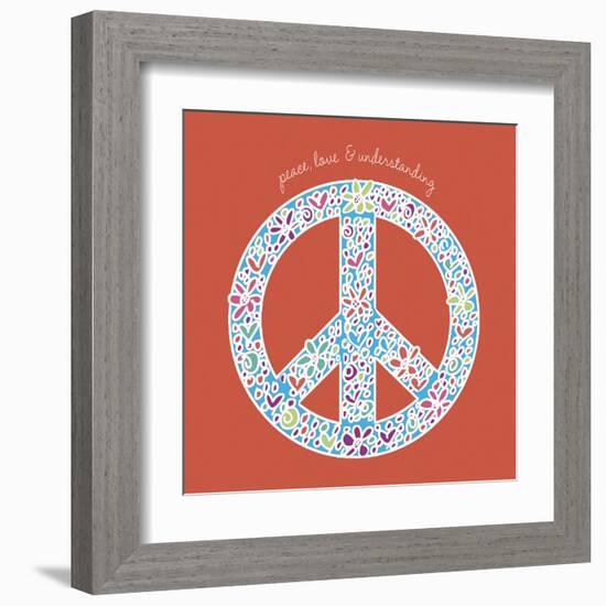 Peace, Love and Understanding-Erin Clark-Framed Art Print