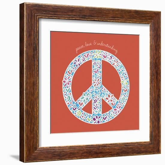 Peace, Love and Understanding-Erin Clark-Framed Art Print